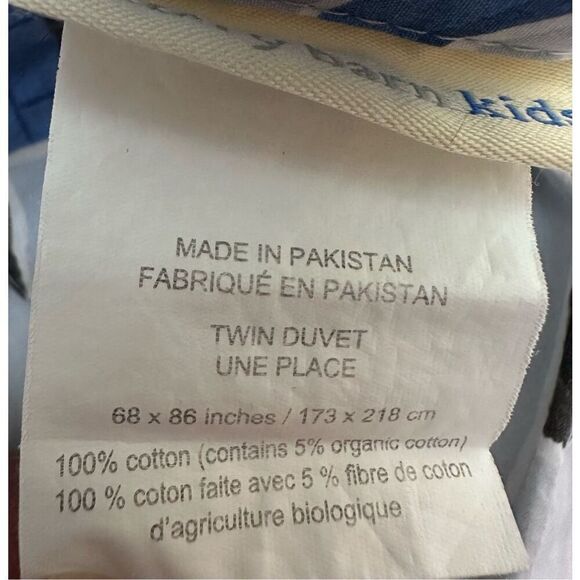 Pottery Barn Busy Builder Construction Duvet Cover Size Twin - Picture 3 of 6